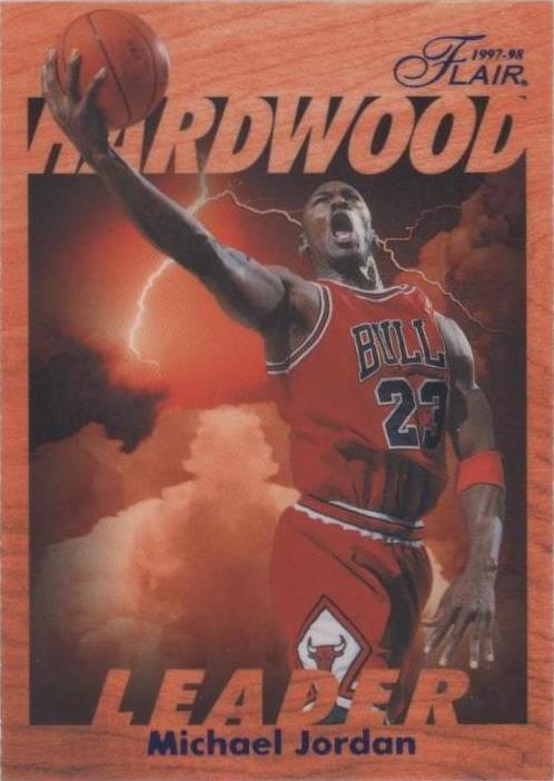 1997 Fleer Flair Hardwood Leaders Michael Jordan #4 card