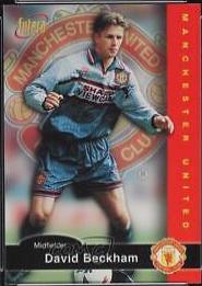 1997 Futera Manchester United David Beckham #6 card