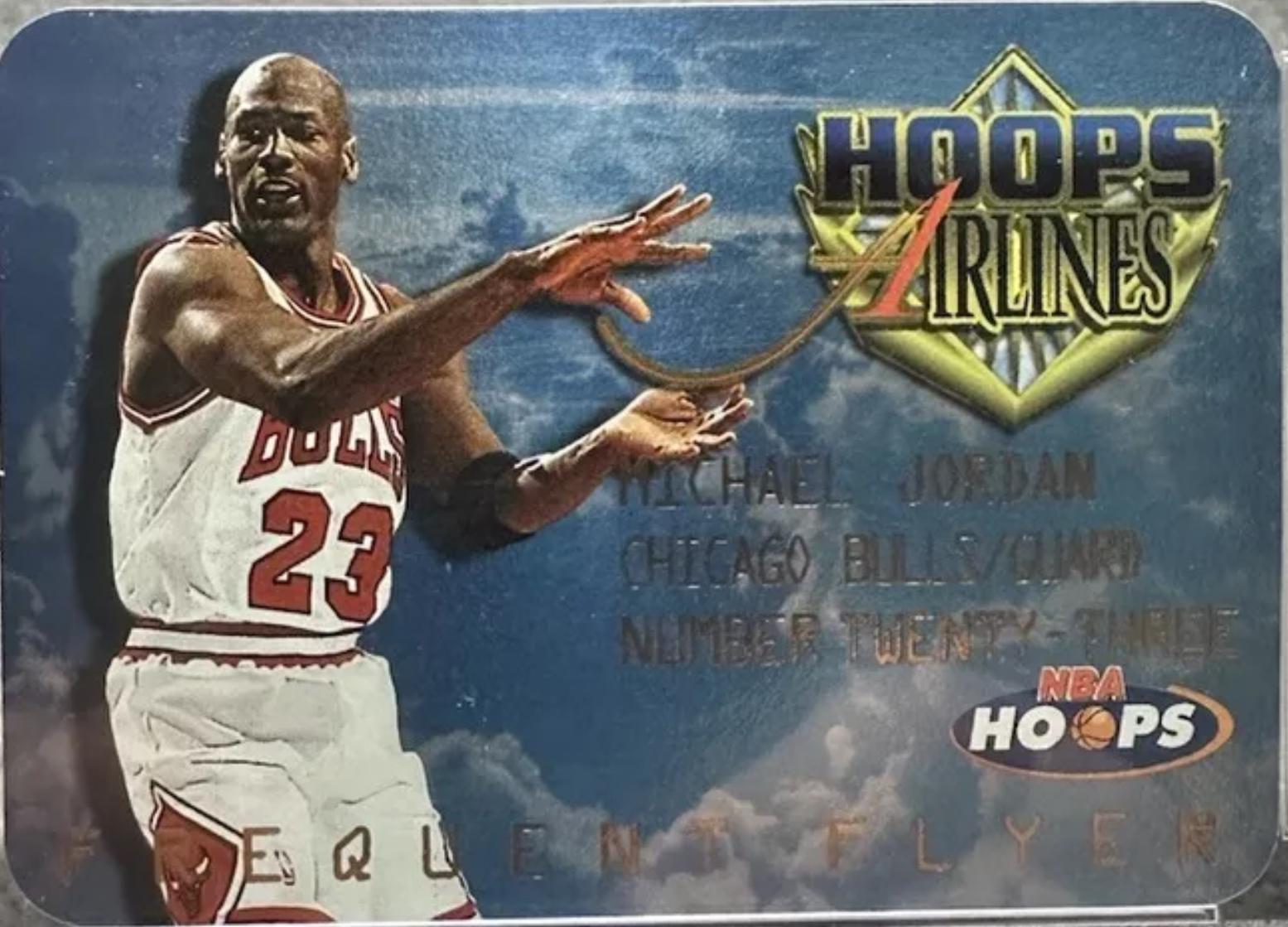 1997 Hoops Frequent Flyer Club Michael Jordan #4 card