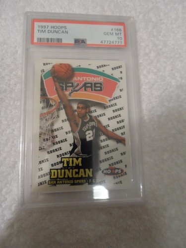 1997 Hoops Tim Duncan #166 card