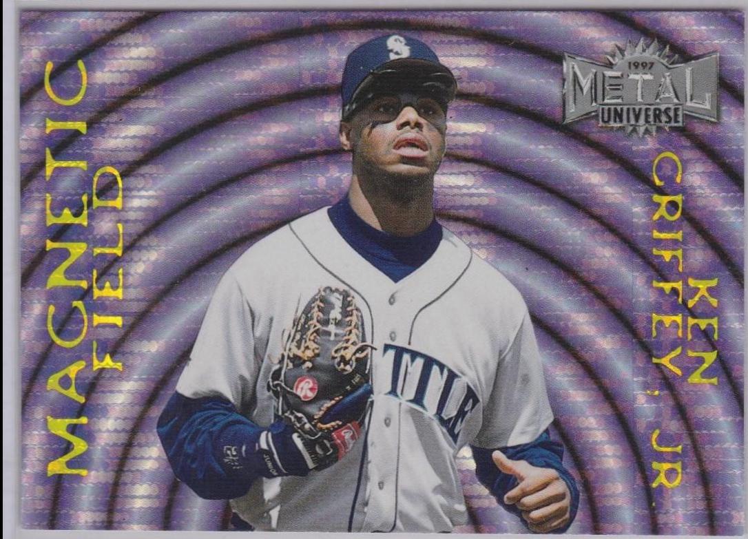 1997 Metal Universe Magnetic Field Ken Griffey Jr #4 card