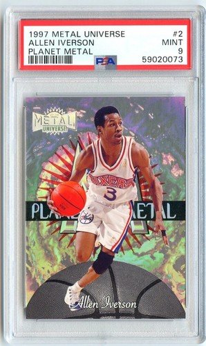 1997 Metal Universe Planet Metal Allen Iverson #2 card