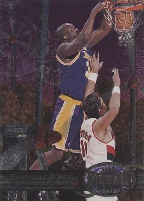 1997 Metal Universe Reebok Shaquille O'neal [Bronze] #50 card