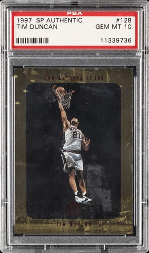 1997 SP Authentic Tim Duncan #128 card