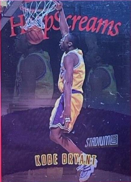 1997 Stadium Club Hoop Screams Kobe Bryant #HS9 card