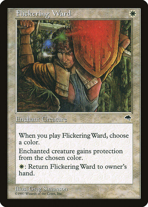 1997 Tempest Flickering Ward card