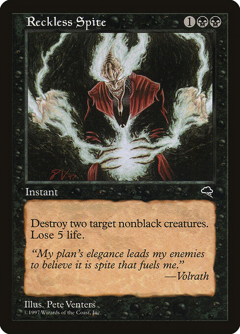 1997 Tempest Reckless Spite #152 card