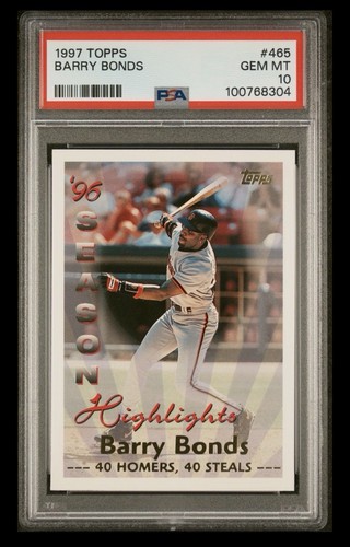 1997 Topps Barry Bonds #465 card