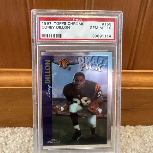 1997 Topps Chrome Corey Dillon #155 card