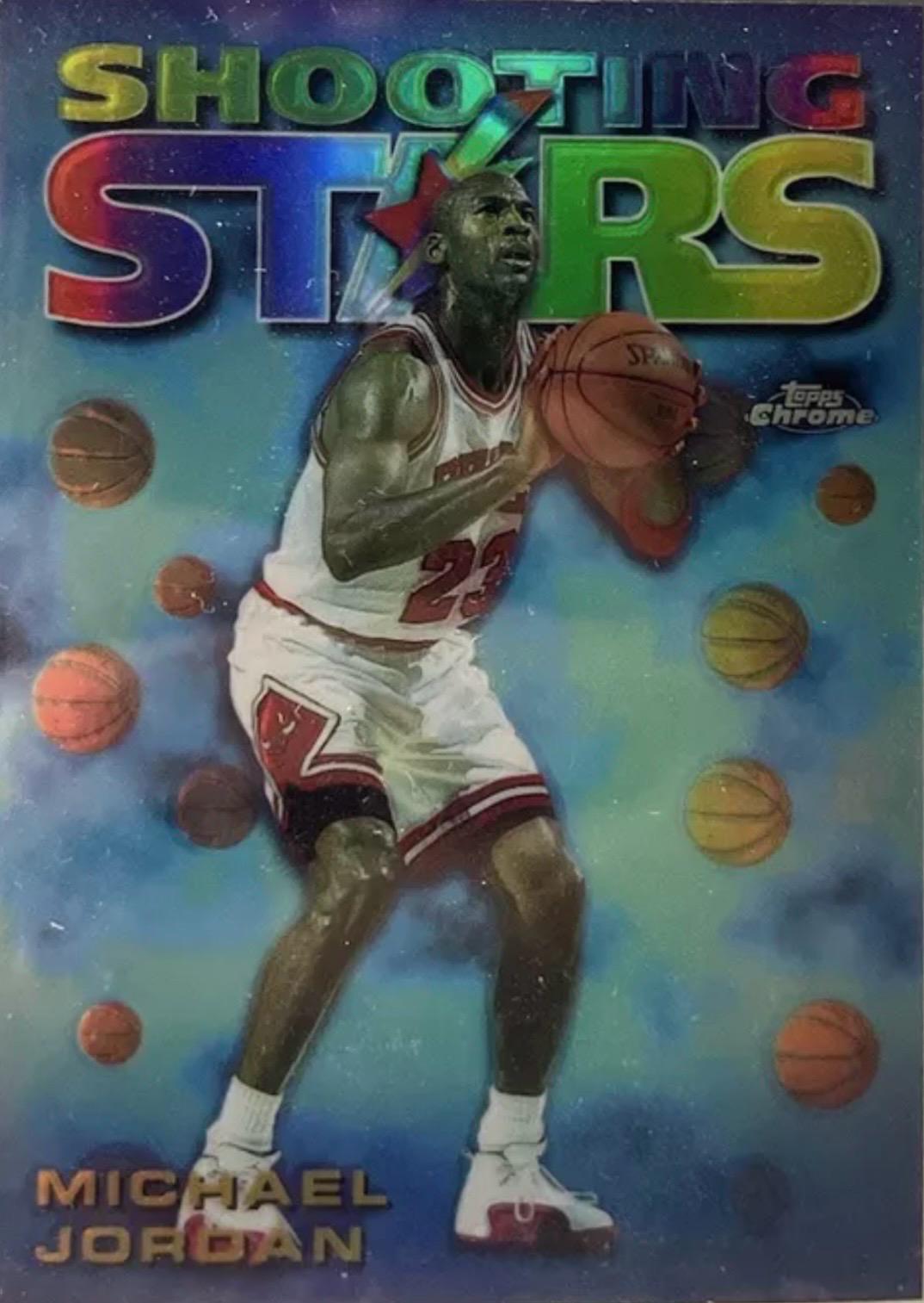 1997 Topps Chrome Season's Best Michael Jordan [Refractor] #6 card