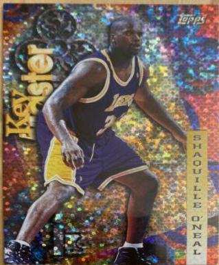 1997 Topps Chrome Season's Best Shaquille O'Neal [Refractor] #21 card