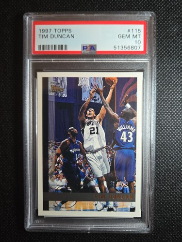 1997 Topps Tim Duncan #115 card