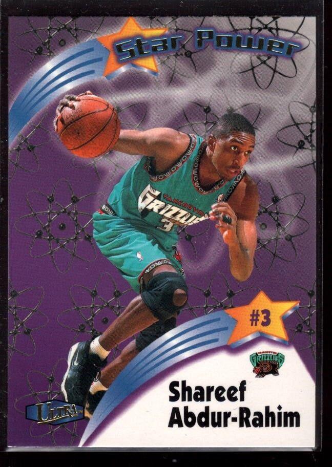 1997 Ultra Star Power Shareef Abdur-Rahim #9 card