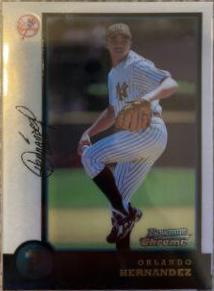 1998 Bowman Chrome Orlando Hernandez #221 card