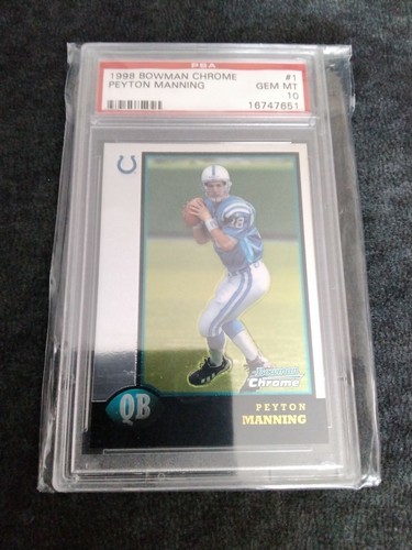 1998 Bowman Chrome Peyton Manning #1 card