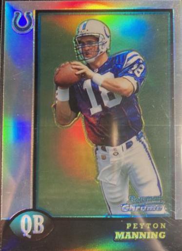 1998 Bowman Chrome Preview Peyton Manning [Refractor] #BCP1 card