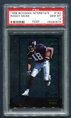 1998 Bowman Randy Moss [Interstate] #182 card