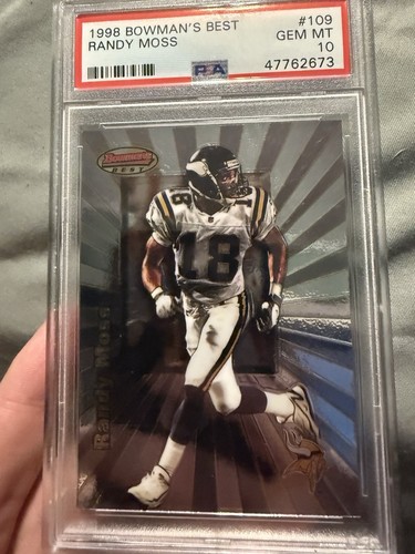 1998 Bowman's Best Randy Moss #109 card
