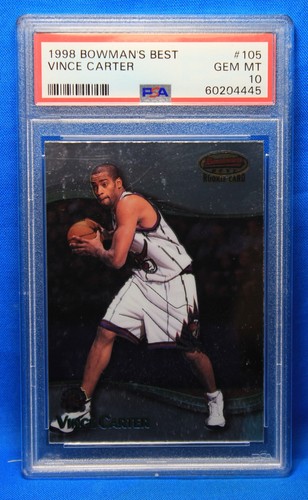 1998 Bowman's Best Vince Carter #105 card