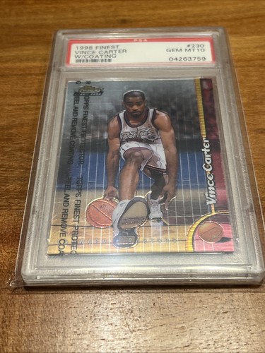 1998 Finest Vince Carter [w/ Coating] #230 card