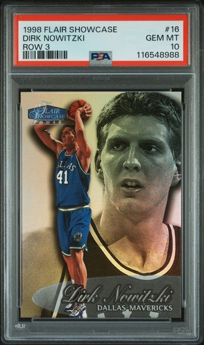 1998 Flair Showcase Dirk Nowitzki [Row 3] #16 card