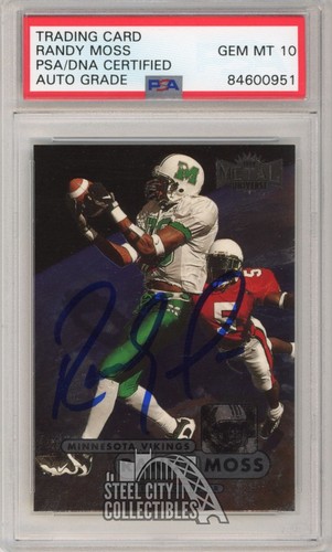1998 Metal Universe Randy Moss #190 card