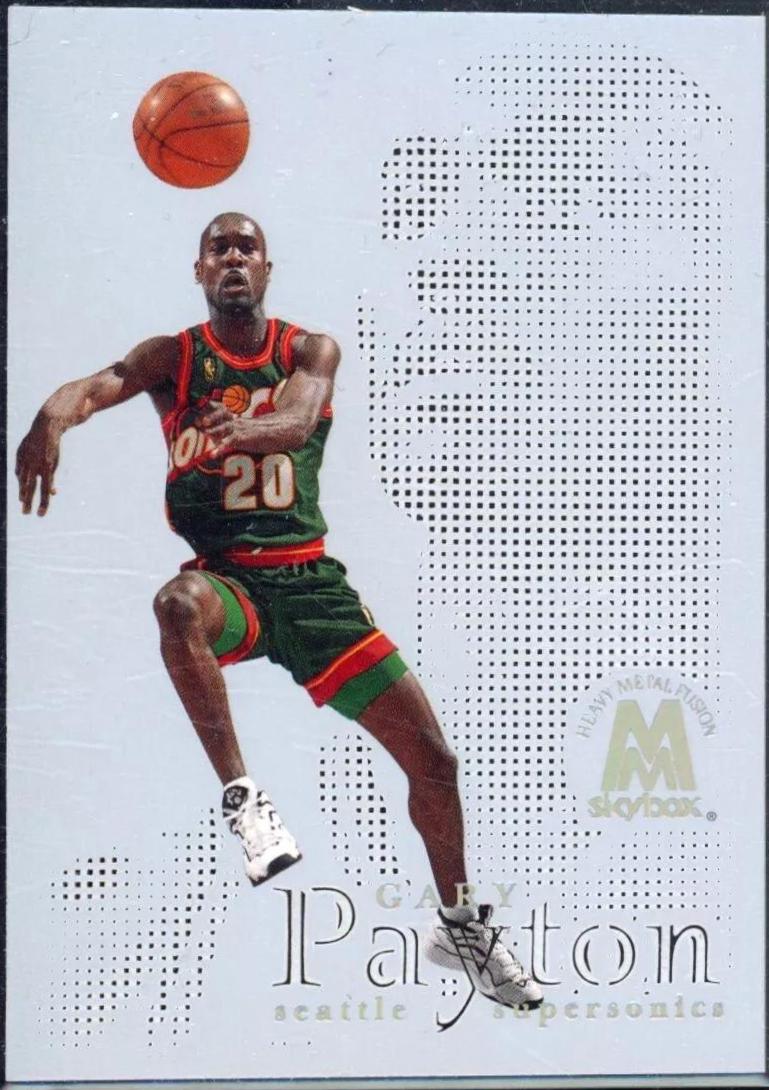 1998 Skybox Molten Metal Fusion Gary Payton #18F card