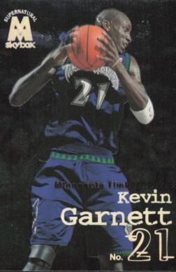 1998 Skybox Molten Metal Kevin Garnett #136 card