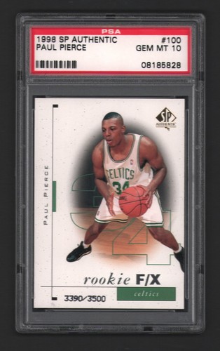 1998 SP Authentic Paul Pierce #100 card