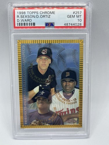 1998 Topps Chrome Daryle Ward, David Ortiz, Richie Sexson #257 card