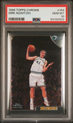 1998 Topps Chrome Dirk Nowitzki #154 card