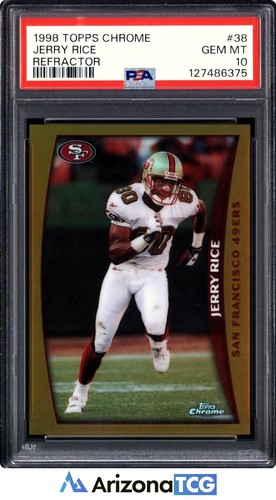 1998 Topps Chrome Jerry Rice [Refractor] #38 card