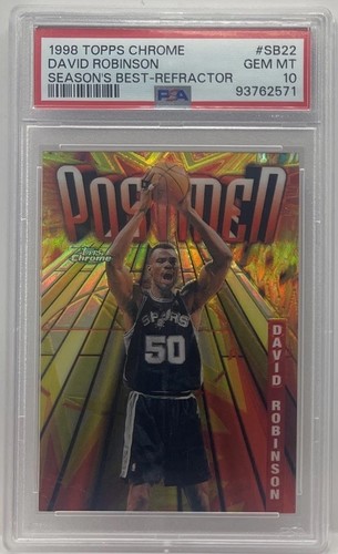 1998 Topps Chrome Season's Best David Robinson [Refractor] #SB22 card