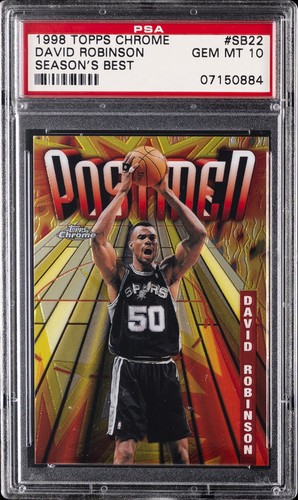 1998 Topps Chrome Season's Best David Robinson #SB22 card