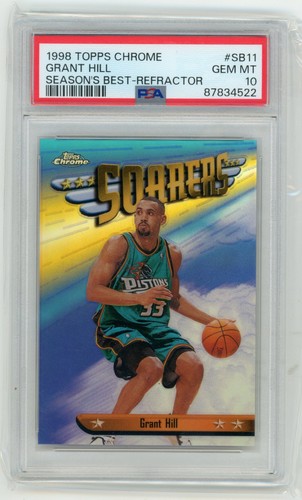 1998 Topps Chrome Season's Best Grant Hill [Refractor] #SB11 card