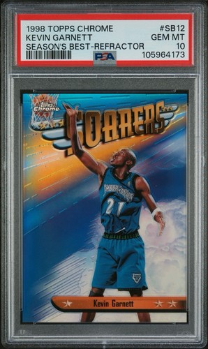 1998 Topps Chrome Season's Best Kevin Garnett [Refractor] #SB12 card