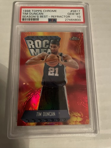 1998 Topps Chrome Season's Best Tim Duncan [Refractor] #SB17 card