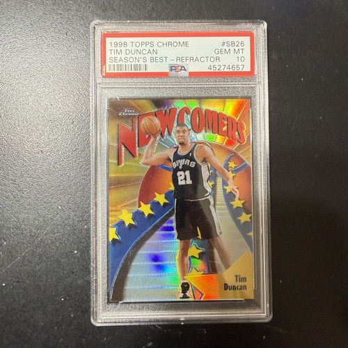 1998 Topps Chrome Season's Best Tim Duncan [Refractor] #SB26 card
