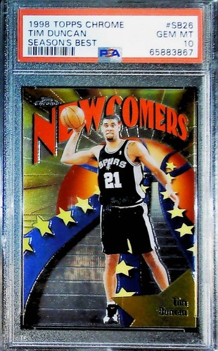 1998 Topps Chrome Season's Best Tim Duncan #SB26 card