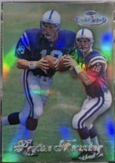 1998 Topps Gold Label Peyton Manning [Class 2 Black] #20 card