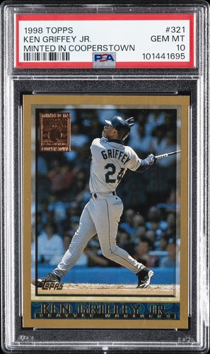1998 Topps Ken Griffey Jr. [Minted in Cooperstown] #321 card