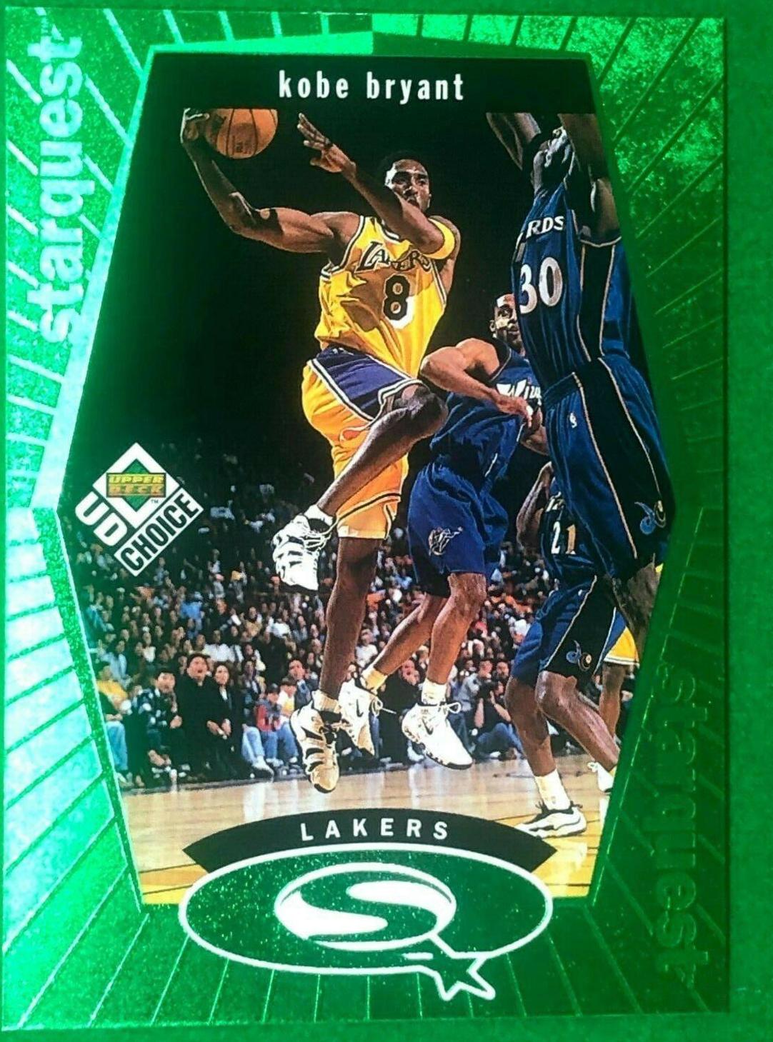 1998 UD Choice Starquest Kobe Bryant [Green] #SQ13 card