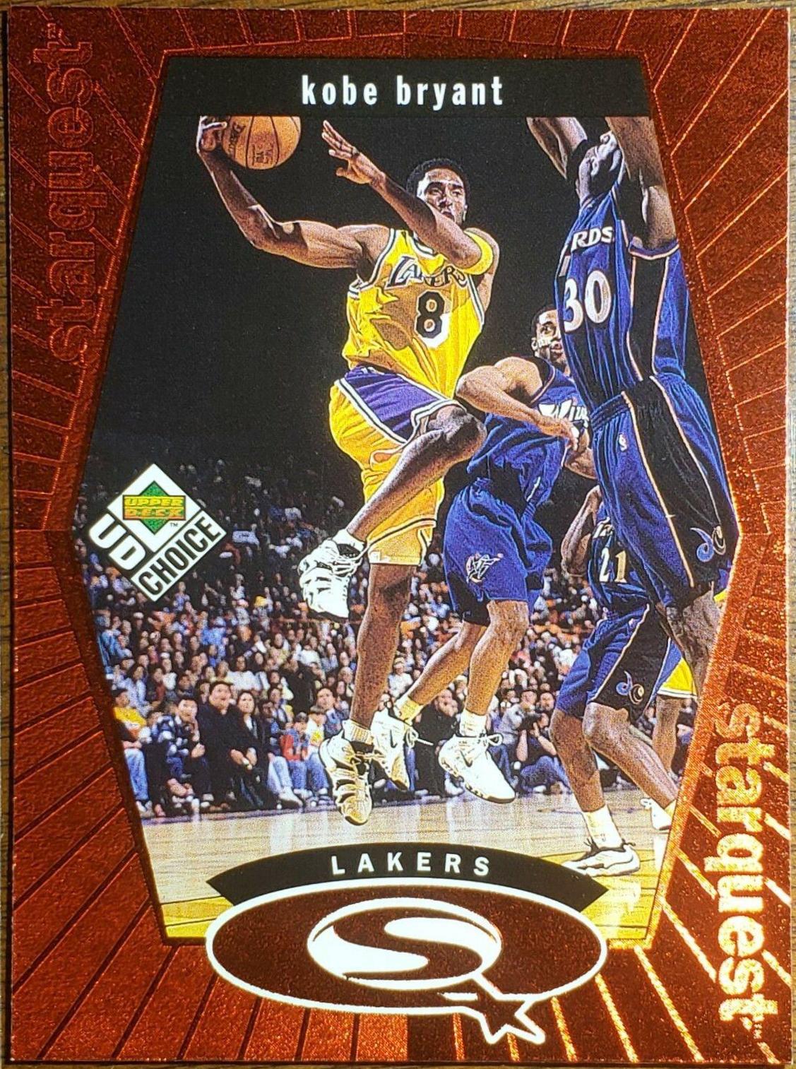 1998 UD Choice Starquest Kobe Bryant [Red] #SQ13 card