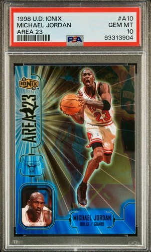 1998 Upper Deck Ionix Area 23 Michael Jordan #A10 card