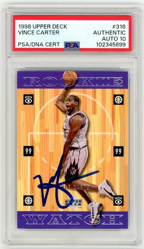 1998 Upper Deck Vince Carter #316 card