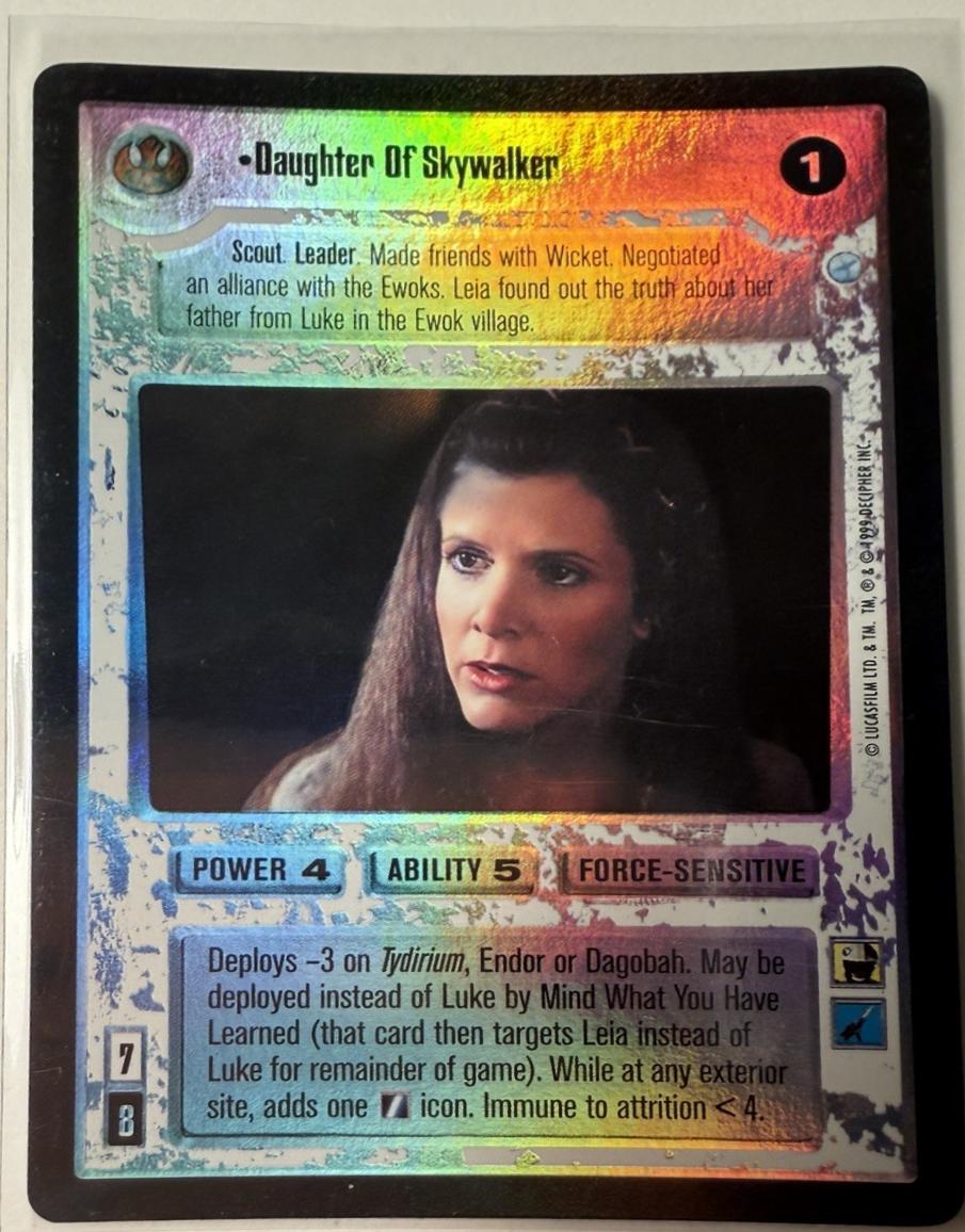 1999 CCG Endor Daughter Of Skywalker [Foil] card