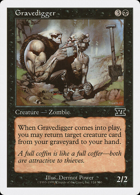 1999 Classic Sixth Edition Gravedigger #134 card