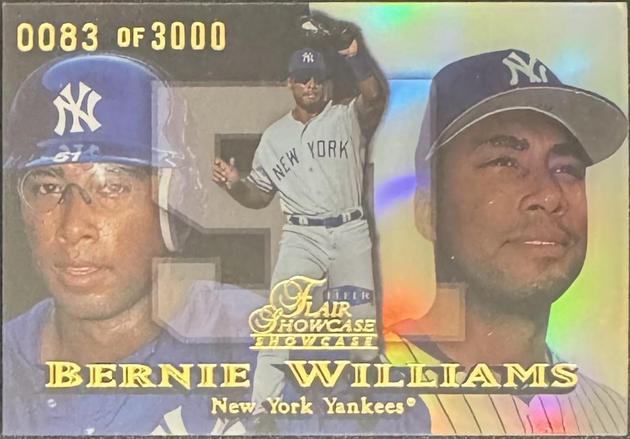 1999 Flair Showcase Bernie Williams [Row 1] #57 card