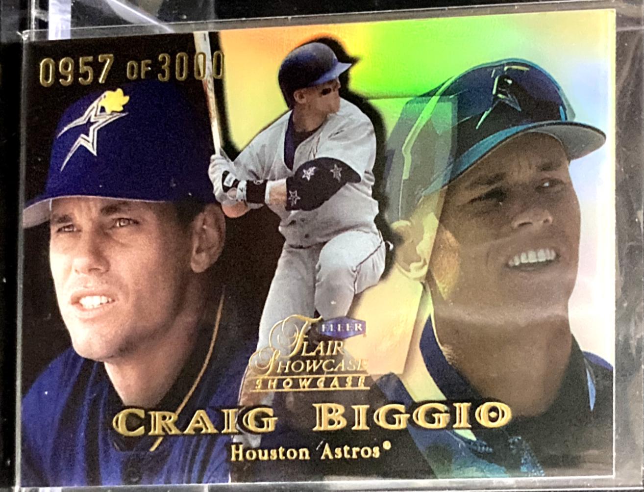 1999 Flair Showcase Craig Biggio [Row 1] #50 card