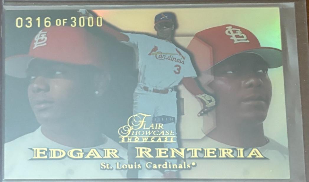 1999 Flair Showcase Edgar Renteria [Row 1] #91 card